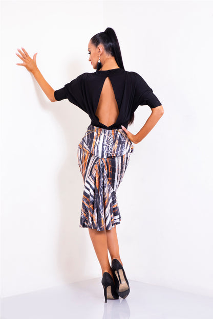 Boat Neck Short Dress