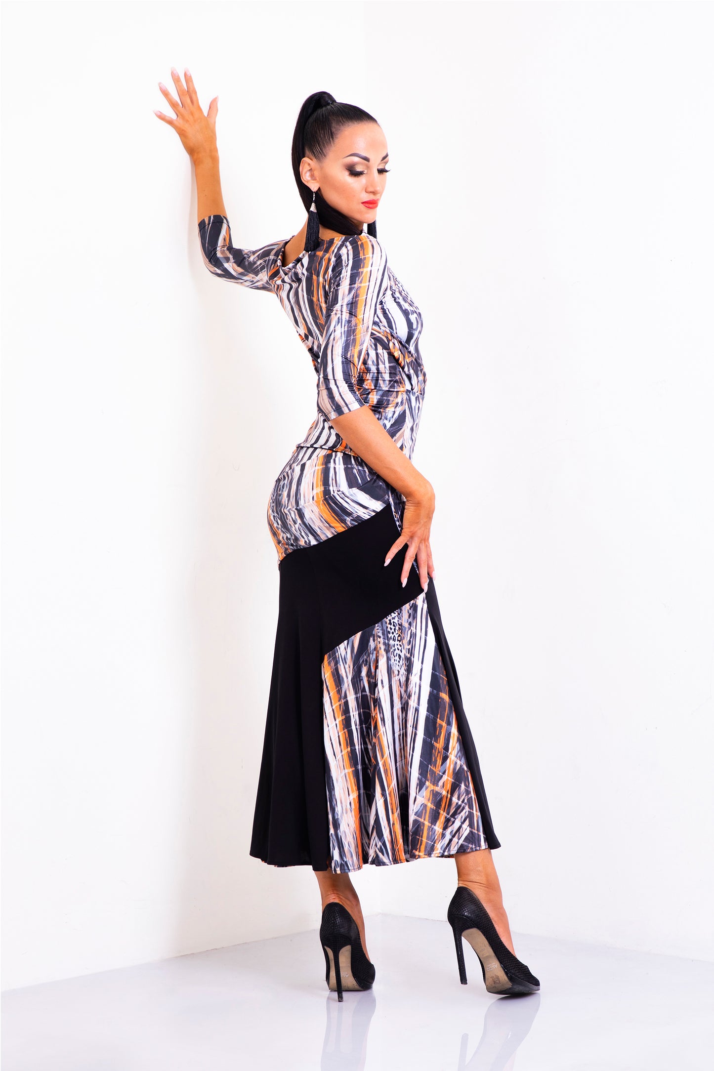 Asymmetric Long Skirt