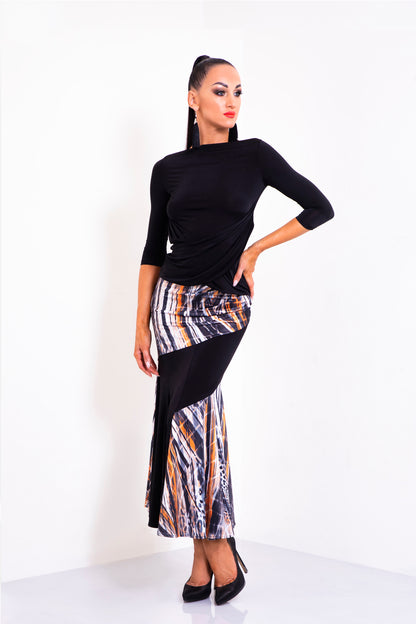 Asymmetric Long Skirt