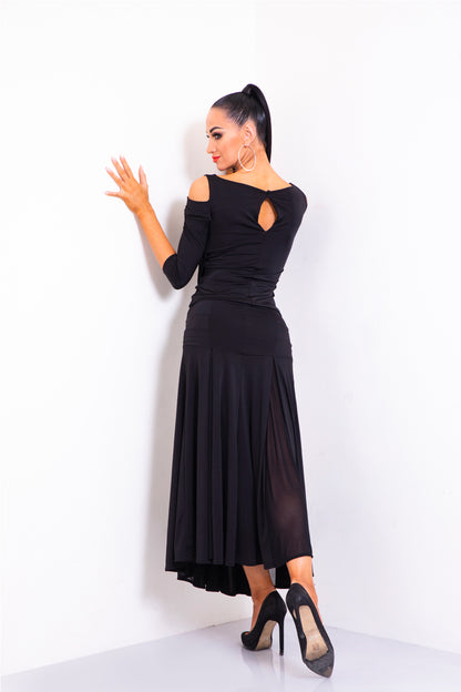 Sheer Mesh Long Skirt