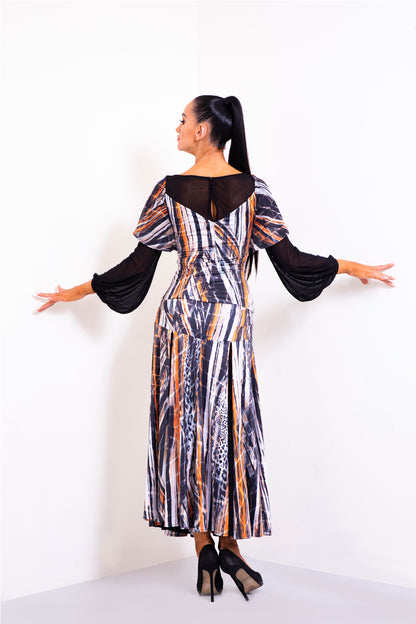 Sheer Mesh Long Skirt