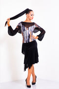 Soft Mesh Layers Short Skirt