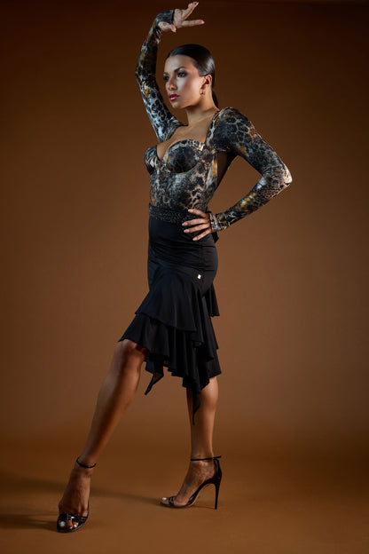 Ruffles Layering Short Skirt