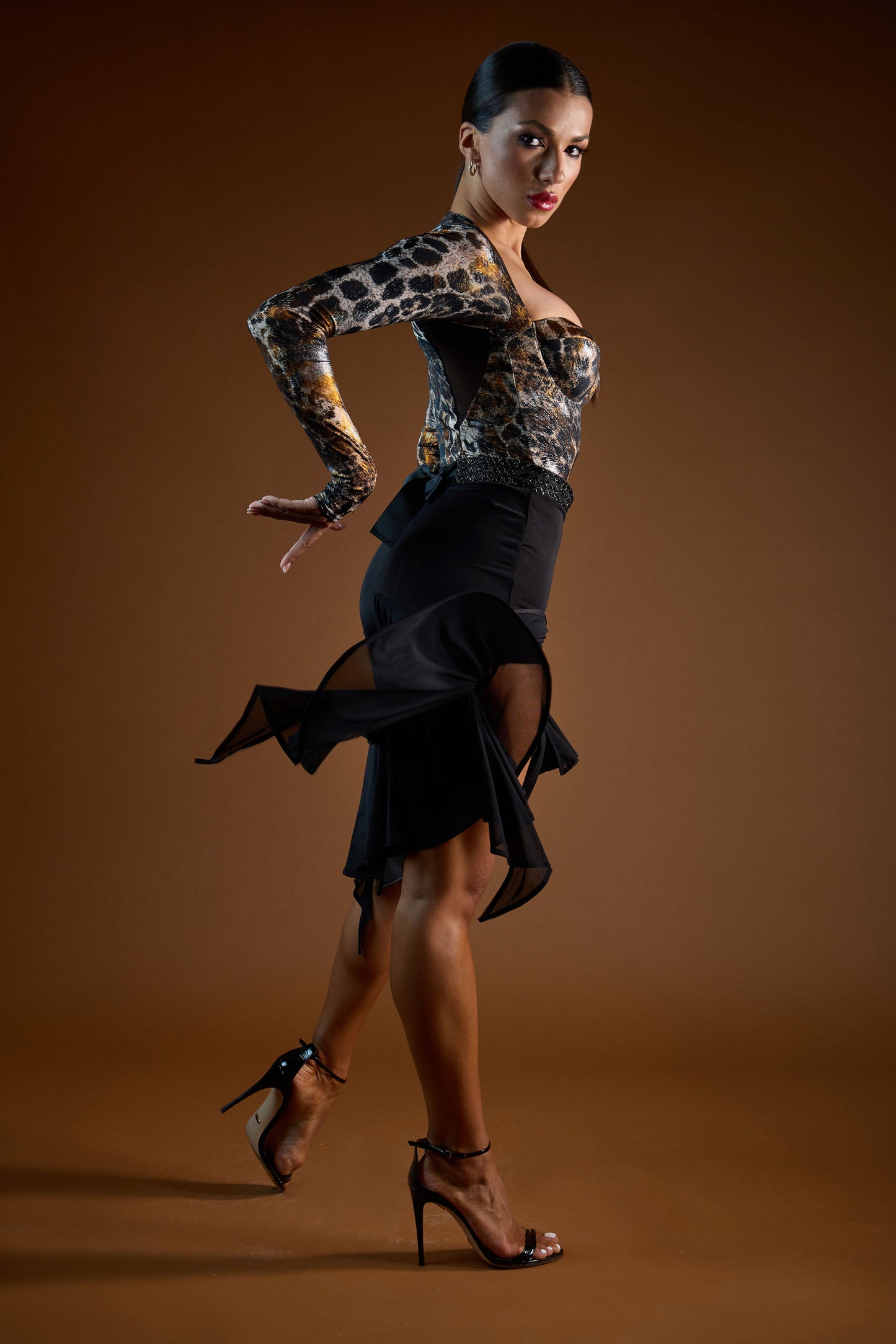 Ruffles Layering Short Skirt