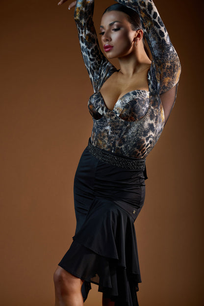 Ruffles Layering Short Skirt