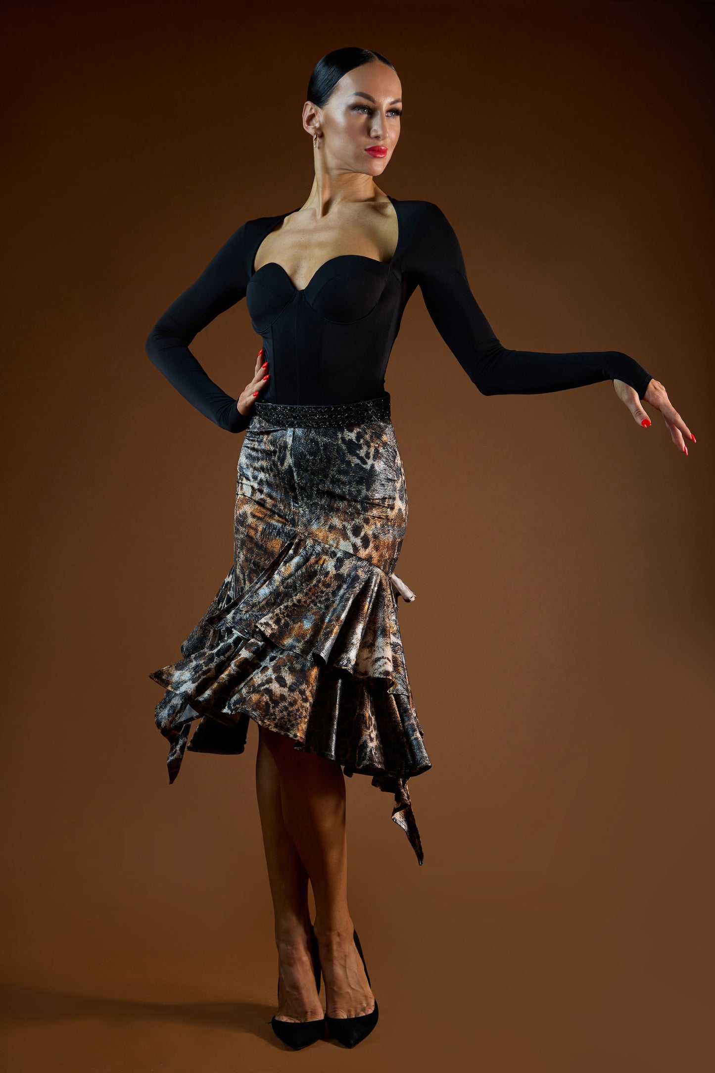 Ruffles Layering Short Skirt