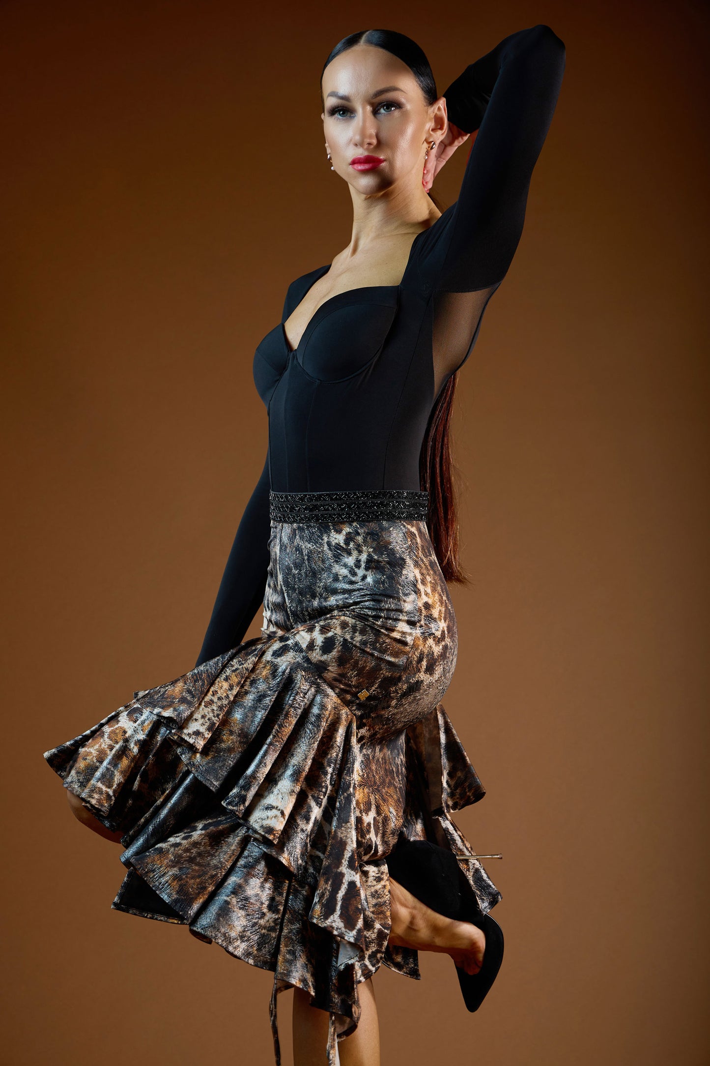 Ruffles Layering Short Skirt