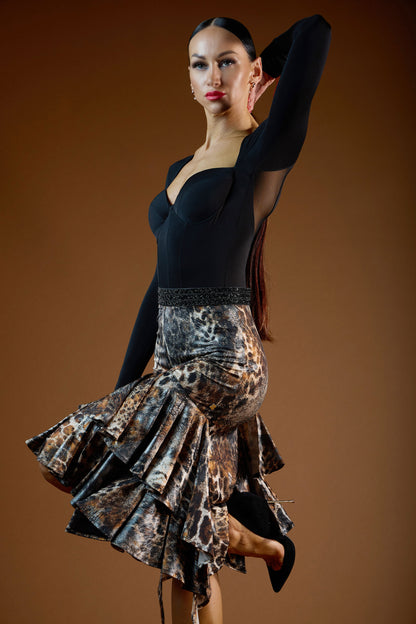 Ruffles Layering Short Skirt