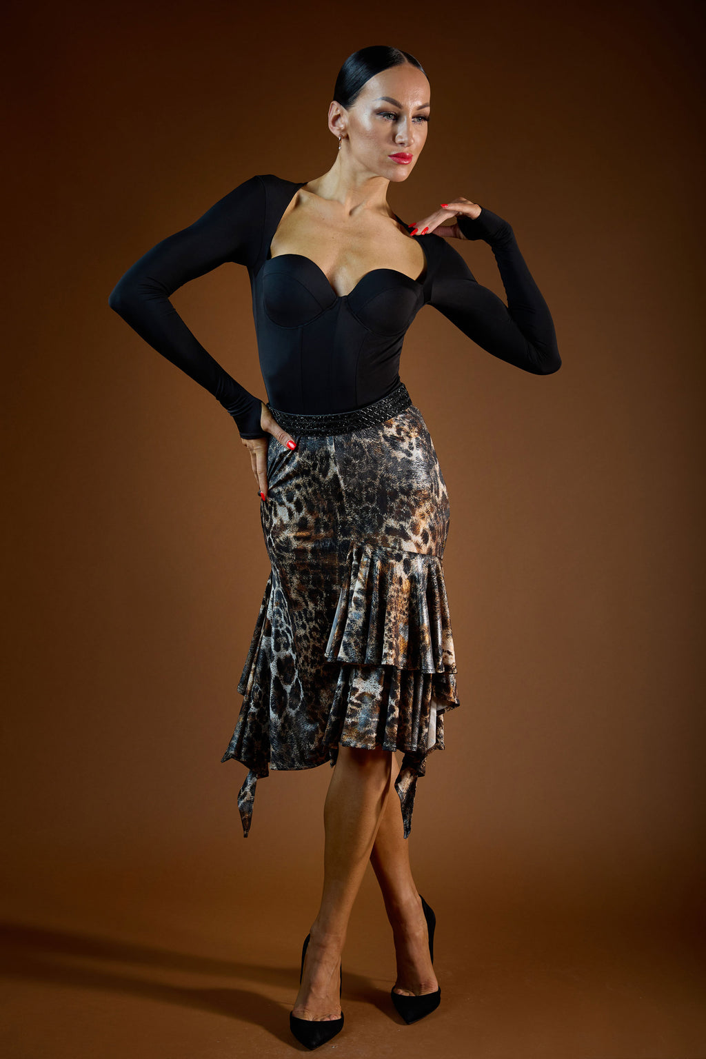 Ruffles Layering Short Skirt