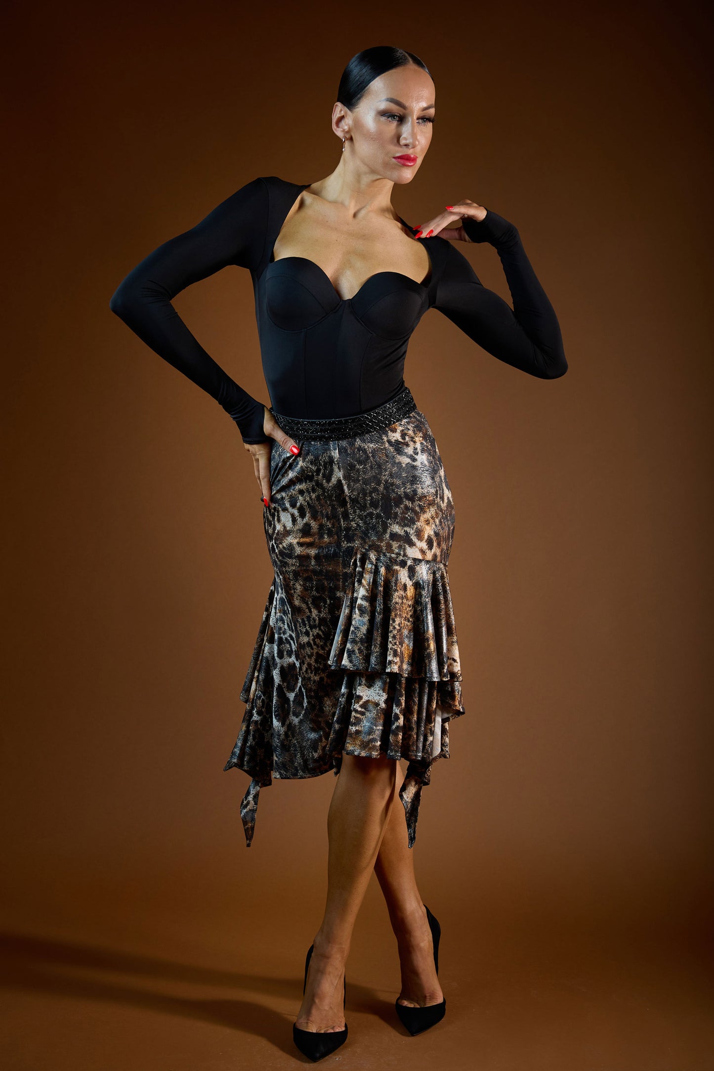 Ruffles Layering Short Skirt