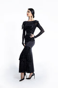 Asymmetric Ruffles Long Skirt