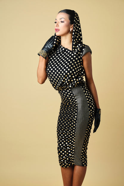 Cap Sleeves Cocktail Dress with Hat