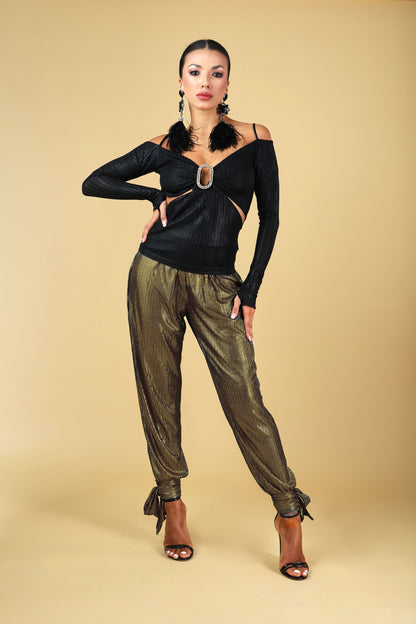 Off-Shoulder Buckle Top