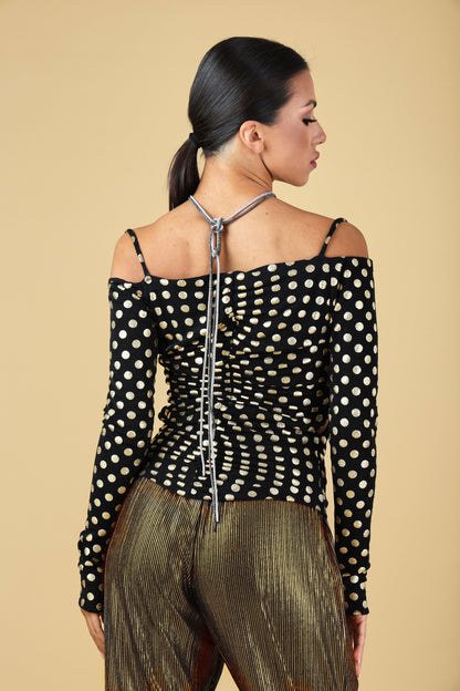 Off-Shoulder Buckle Top