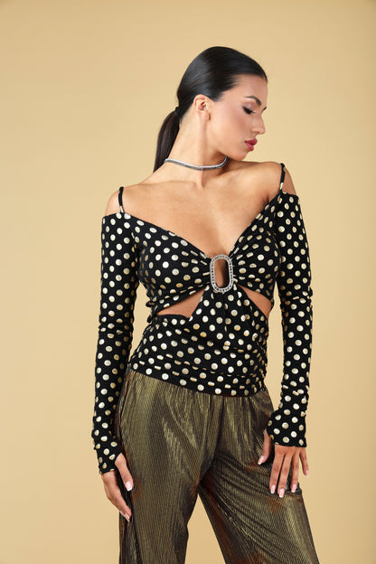 Off-Shoulder Buckle Top