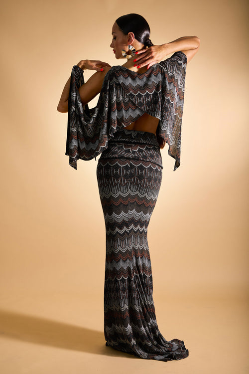 Asymmetric Boat Neck Top