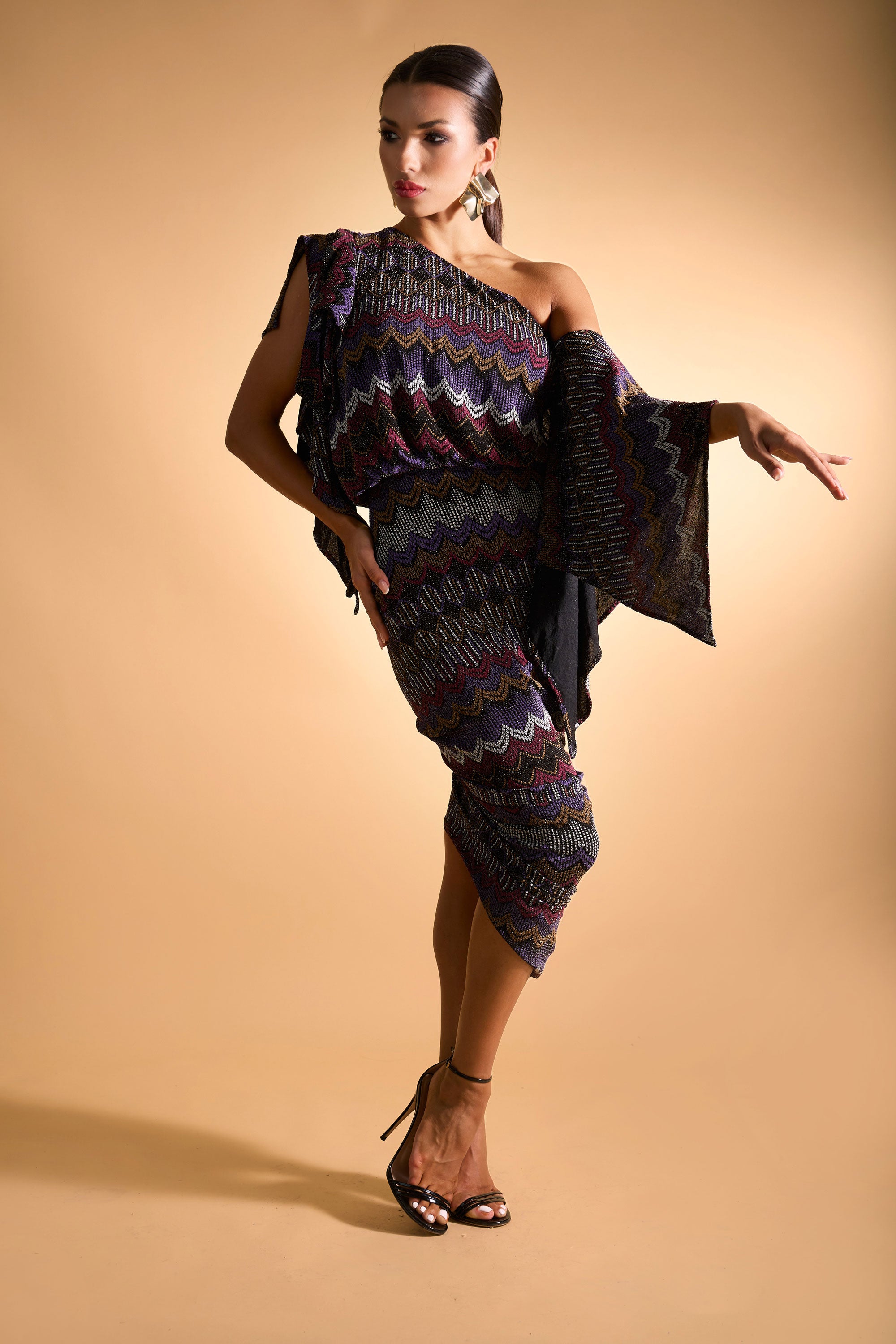 Asymmetric Sleeveless Cocktail Dress