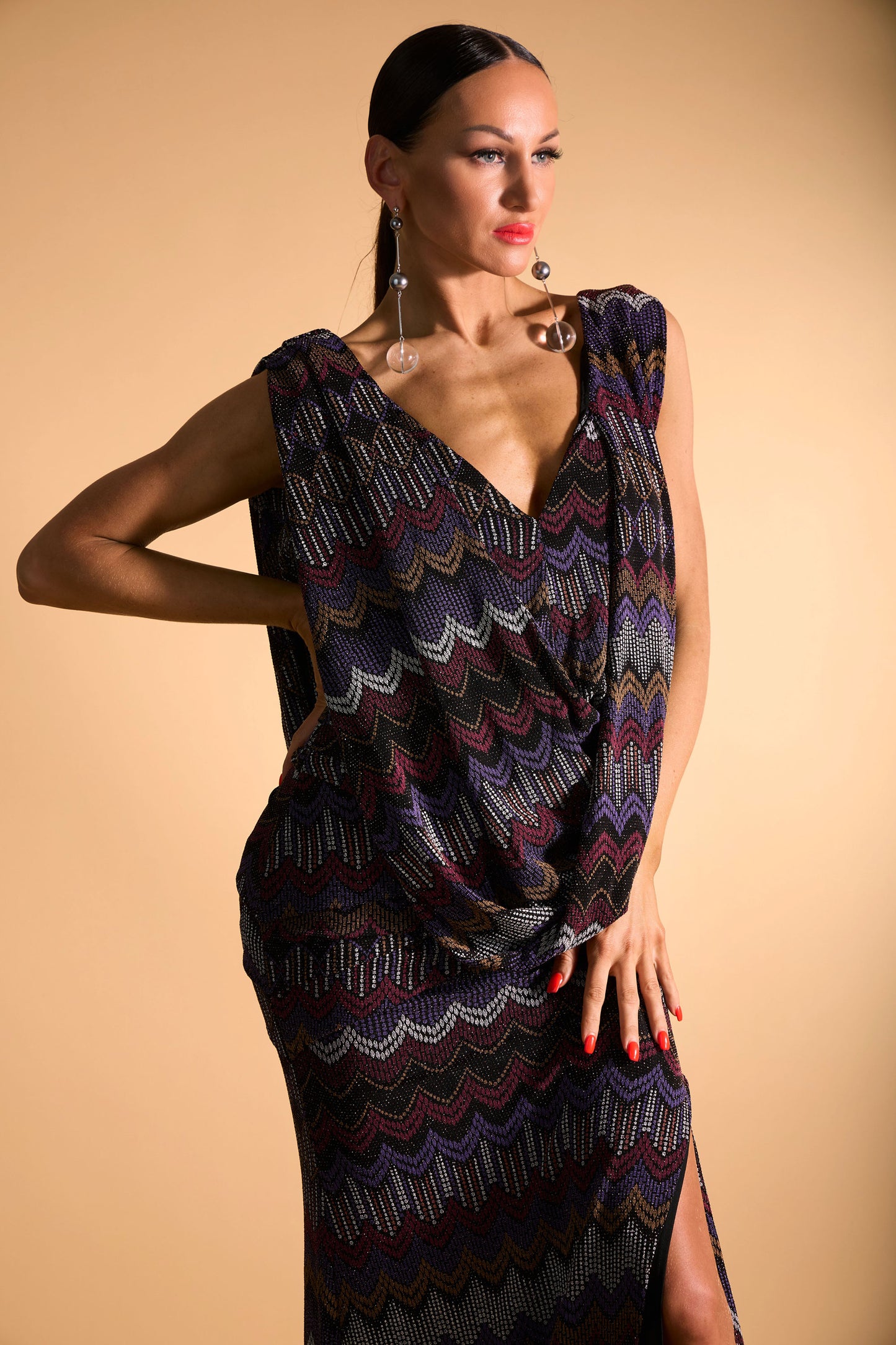 Deep-V Sleeveless Bohemia Evening Dress