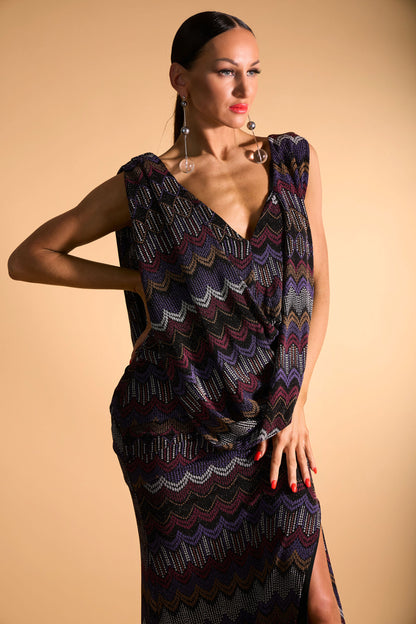 Deep-V Sleeveless Bohemia Evening Dress