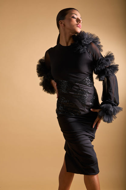 Asymmetric Ruffles Top