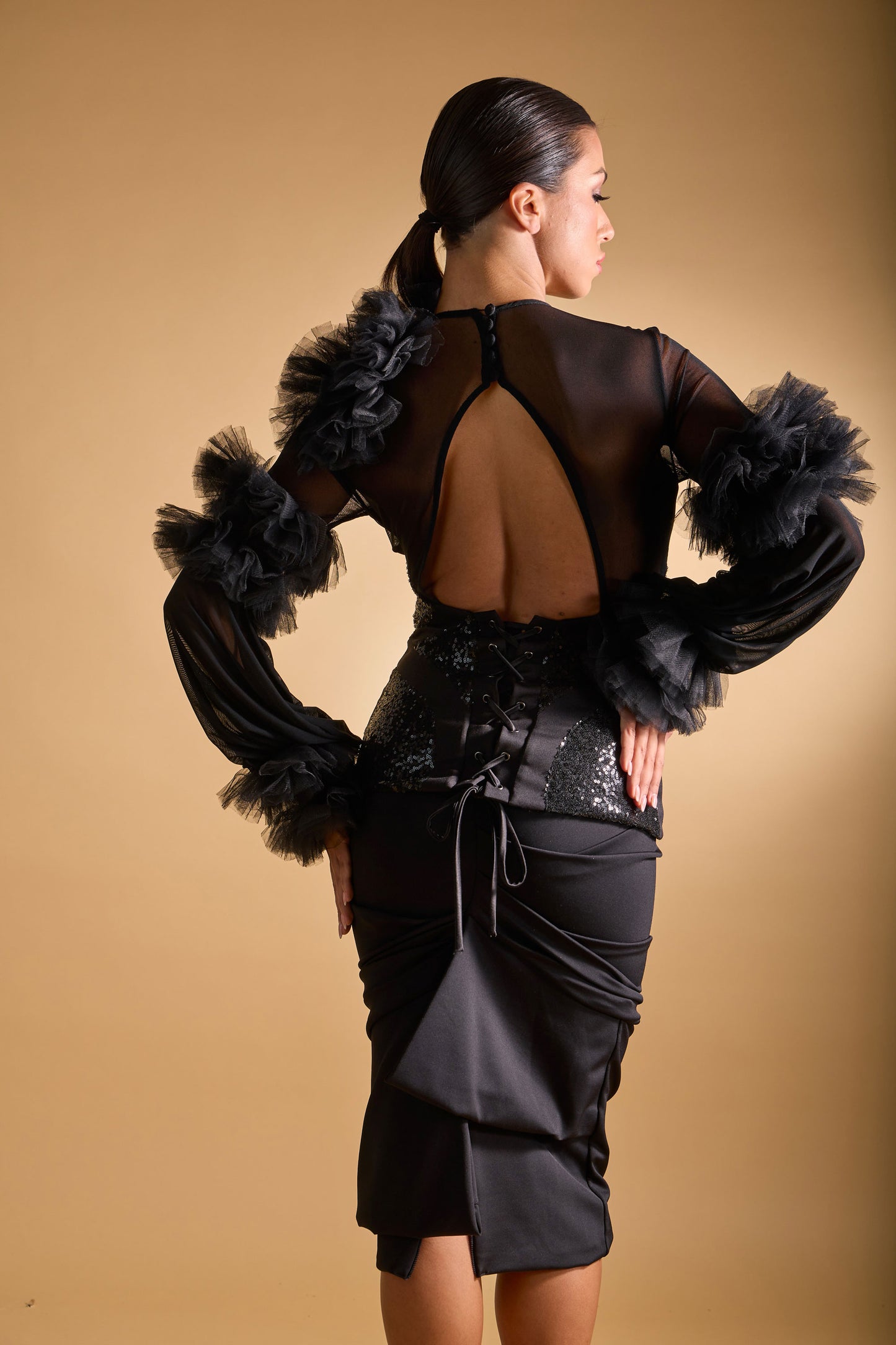 Asymmetric Ruffles Top