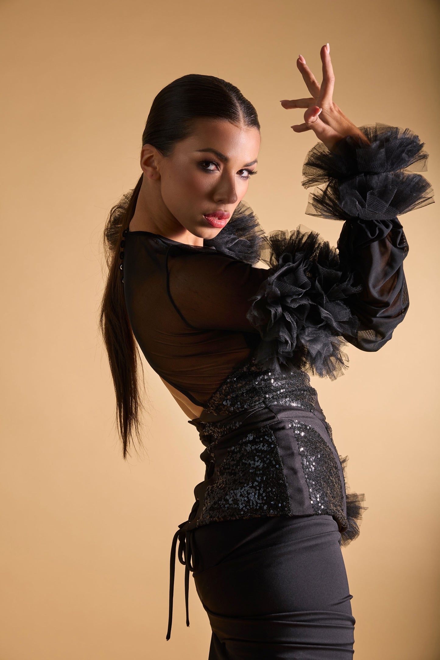 Asymmetric Ruffles Top