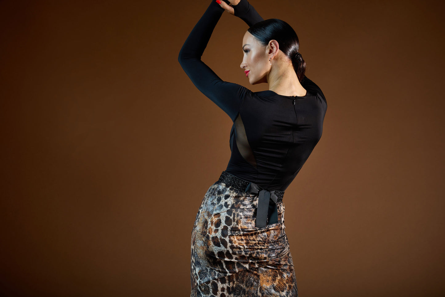 Open Chest Long Sleeve Bodysuit