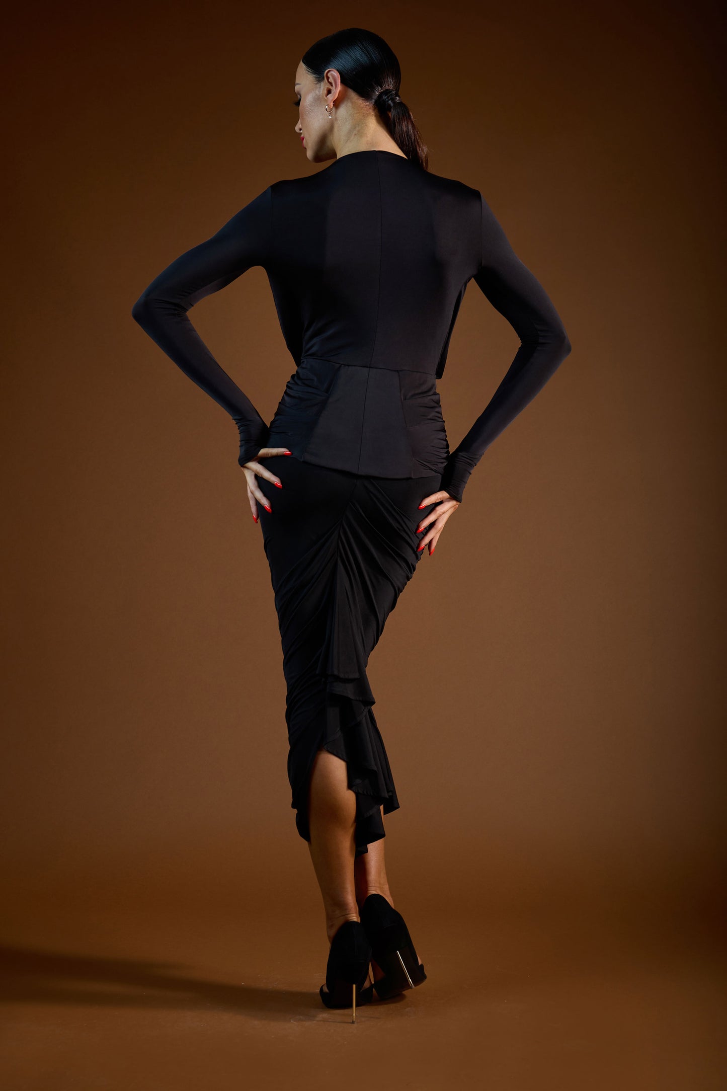 Deep-V Long Sleeves Bodysuit