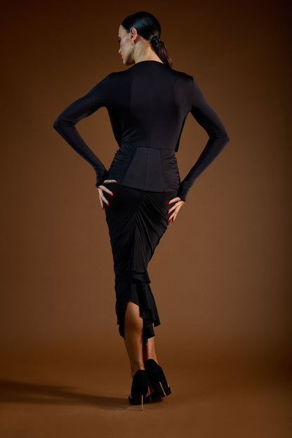 Deep-V Long Sleeves Bodysuit