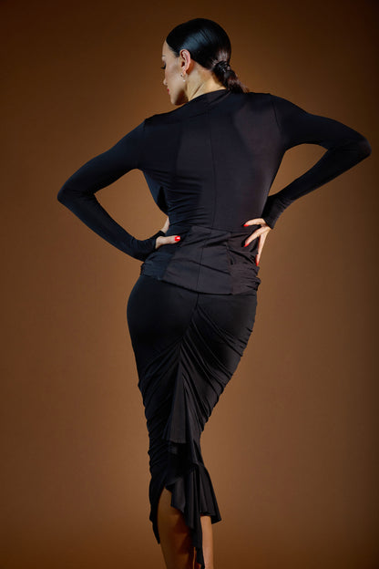 Deep-V Long Sleeves Bodysuit