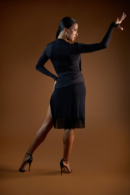 Deep-V Long Sleeves Bodysuit