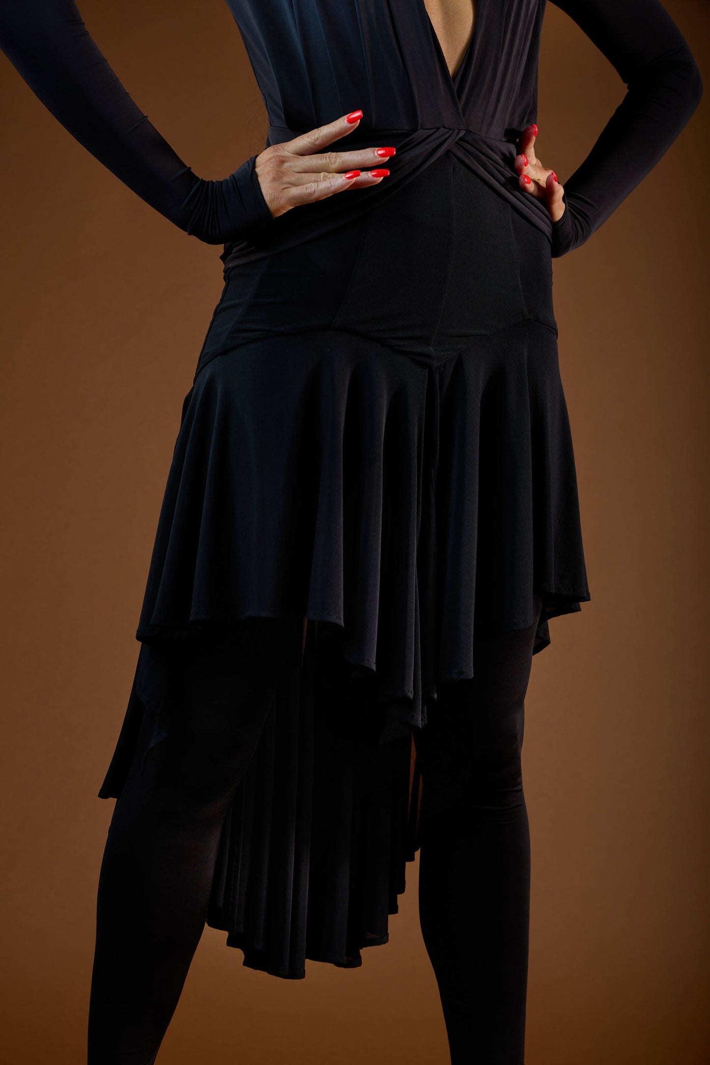 Sweep Train See-Through Short Skirt