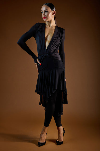 Sweep Train See-Through Short Skirt