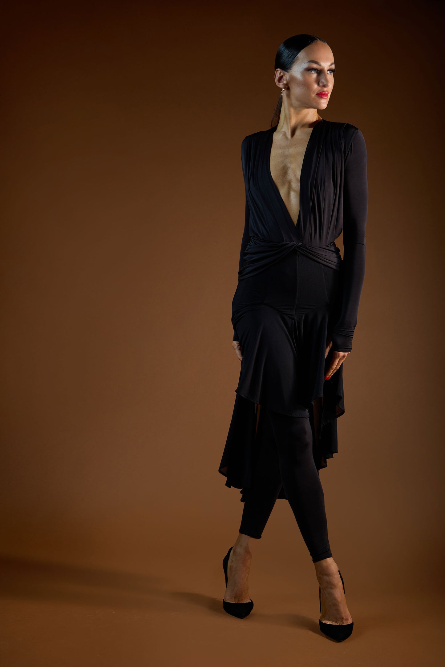 Sweep Train See-Through Short Skirt