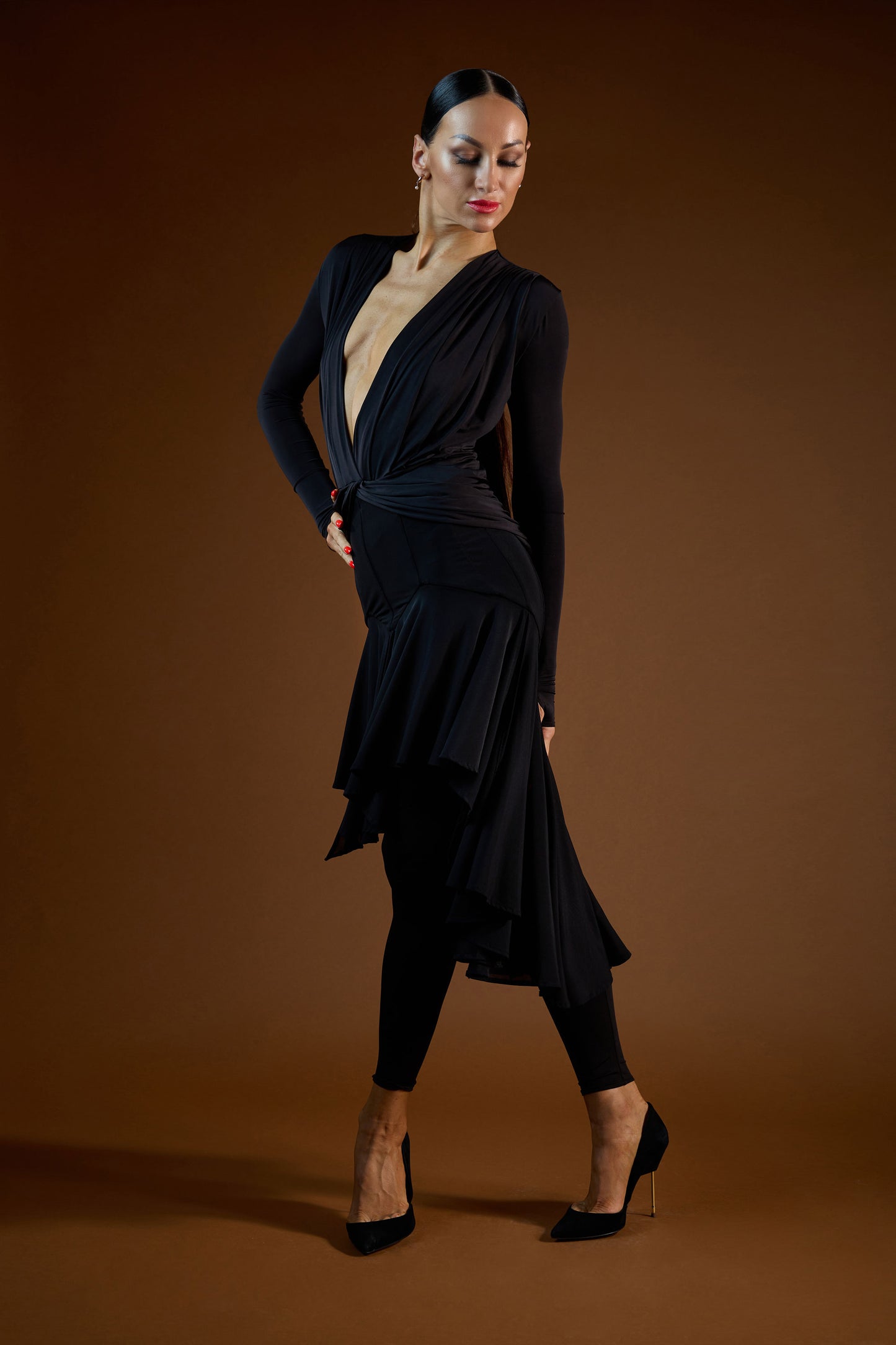 Sweep Train See-Through Short Skirt