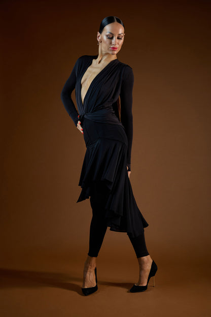 Sweep Train See-Through Short Skirt