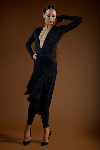 Sweep Train See-Through Short Skirt