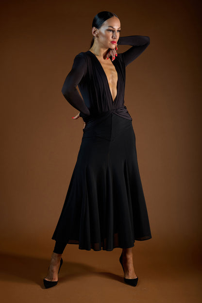 See-Through Long Skirt with two slits