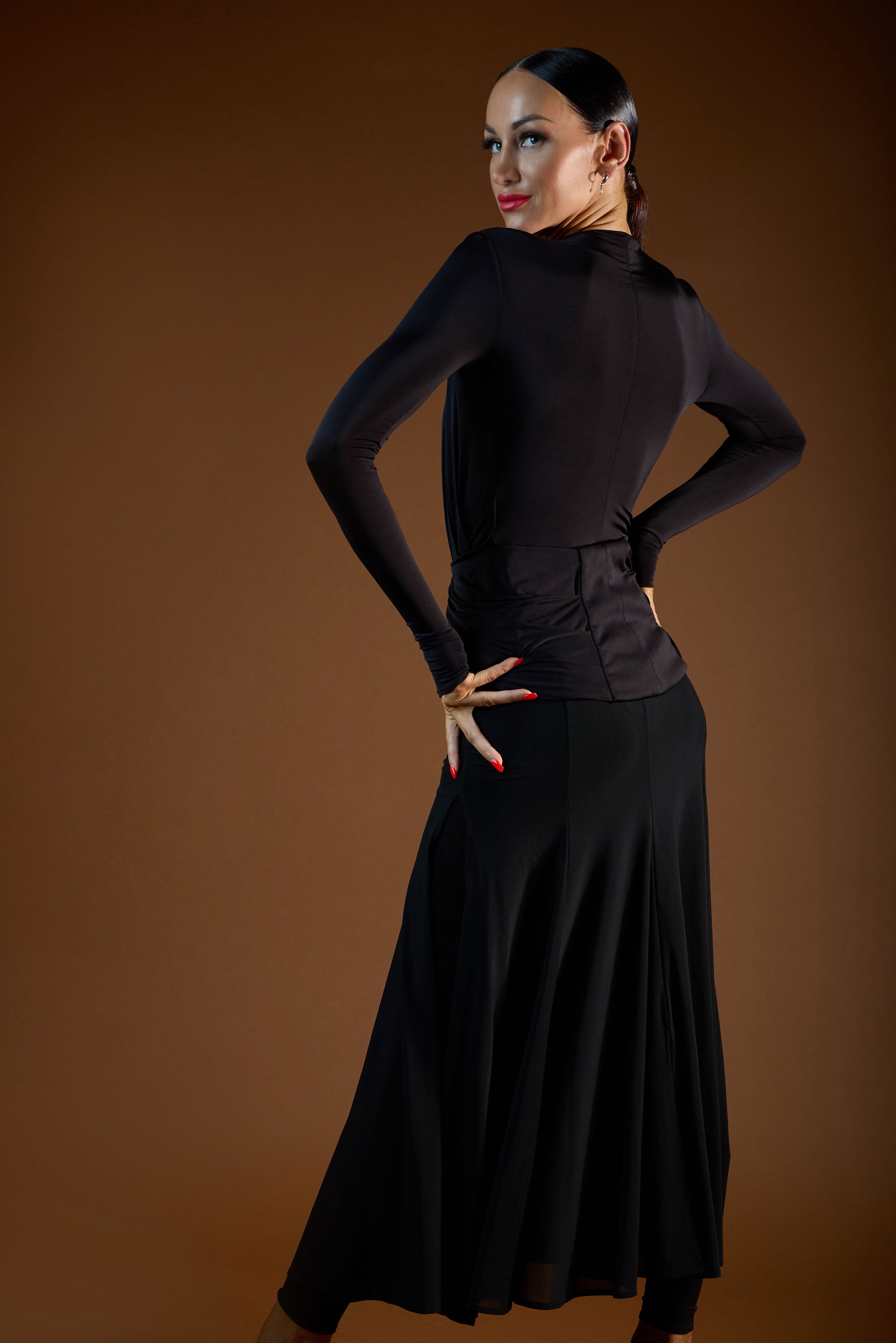 See-Through Long Skirt with two slits