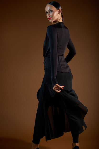 See-Through Long Skirt with two slits