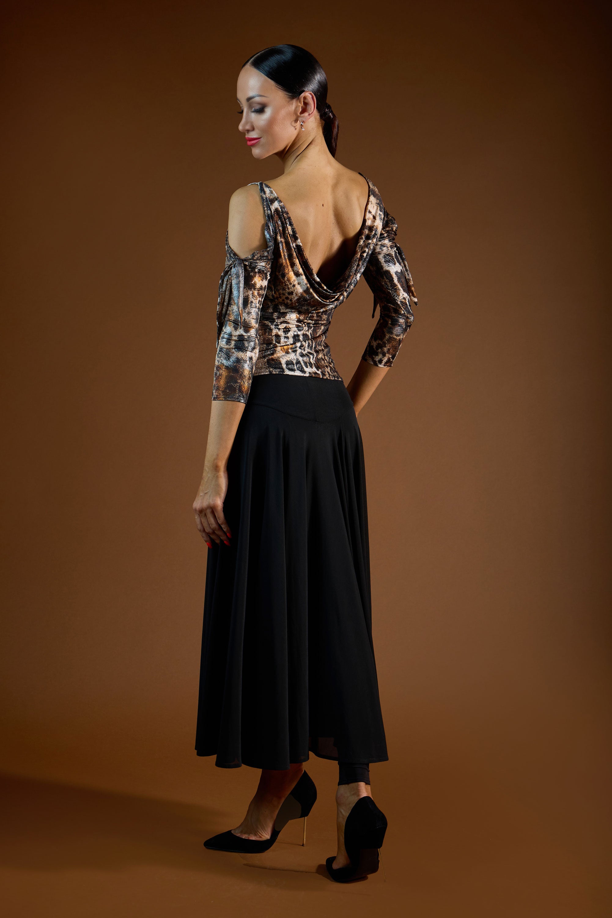 See-Through Long Skirt with slit