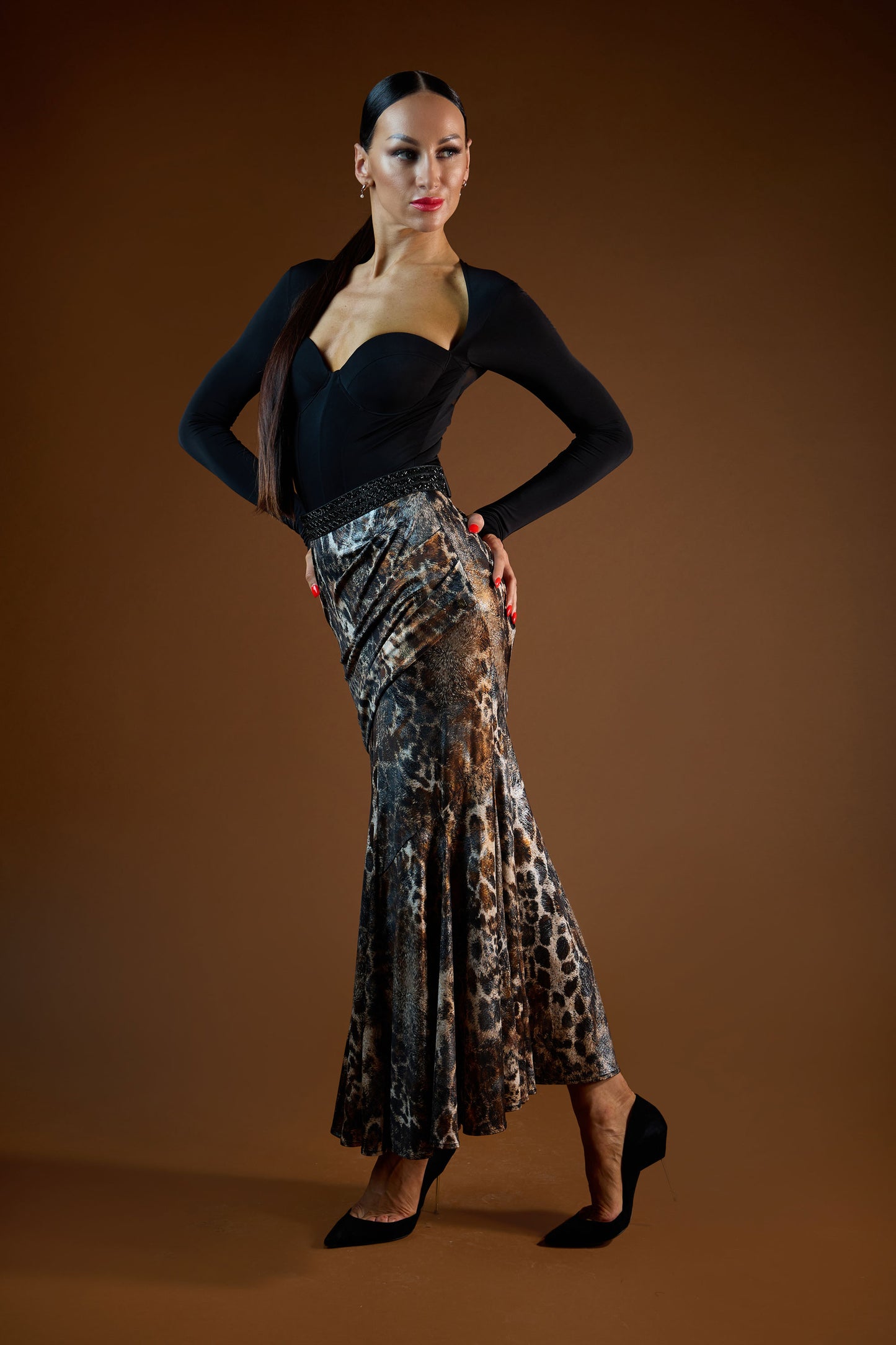 Asymmetric Long Skirt