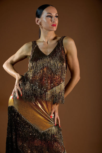 Beaded Fringe Sleeveless Top