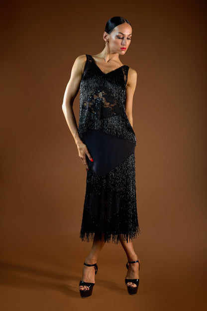 Beaded Fringe Sleeveless Top