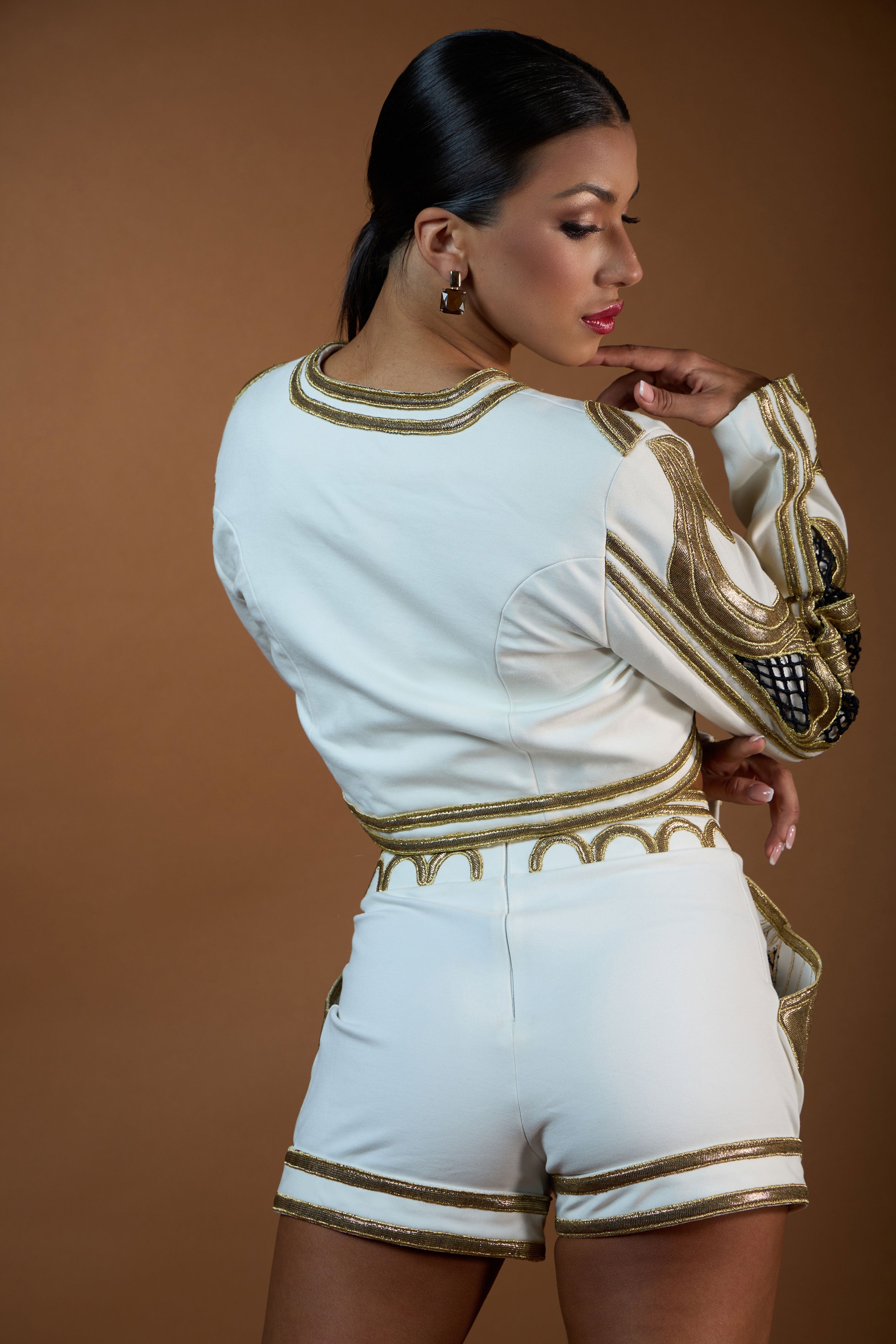 Heavy Beaded Shorts