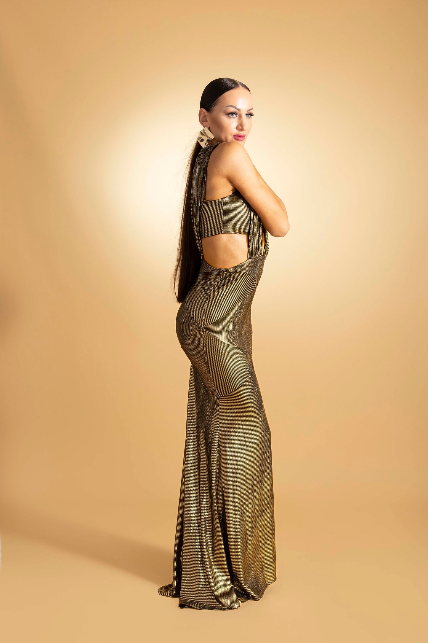Sleeveless Half Mermaid Evening Dress