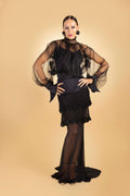 Beaded Layers Long Skirt