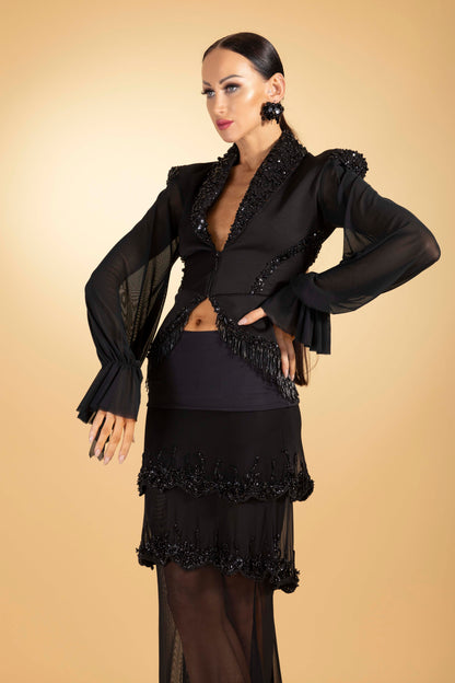 Beaded Long Sleeves Jacket