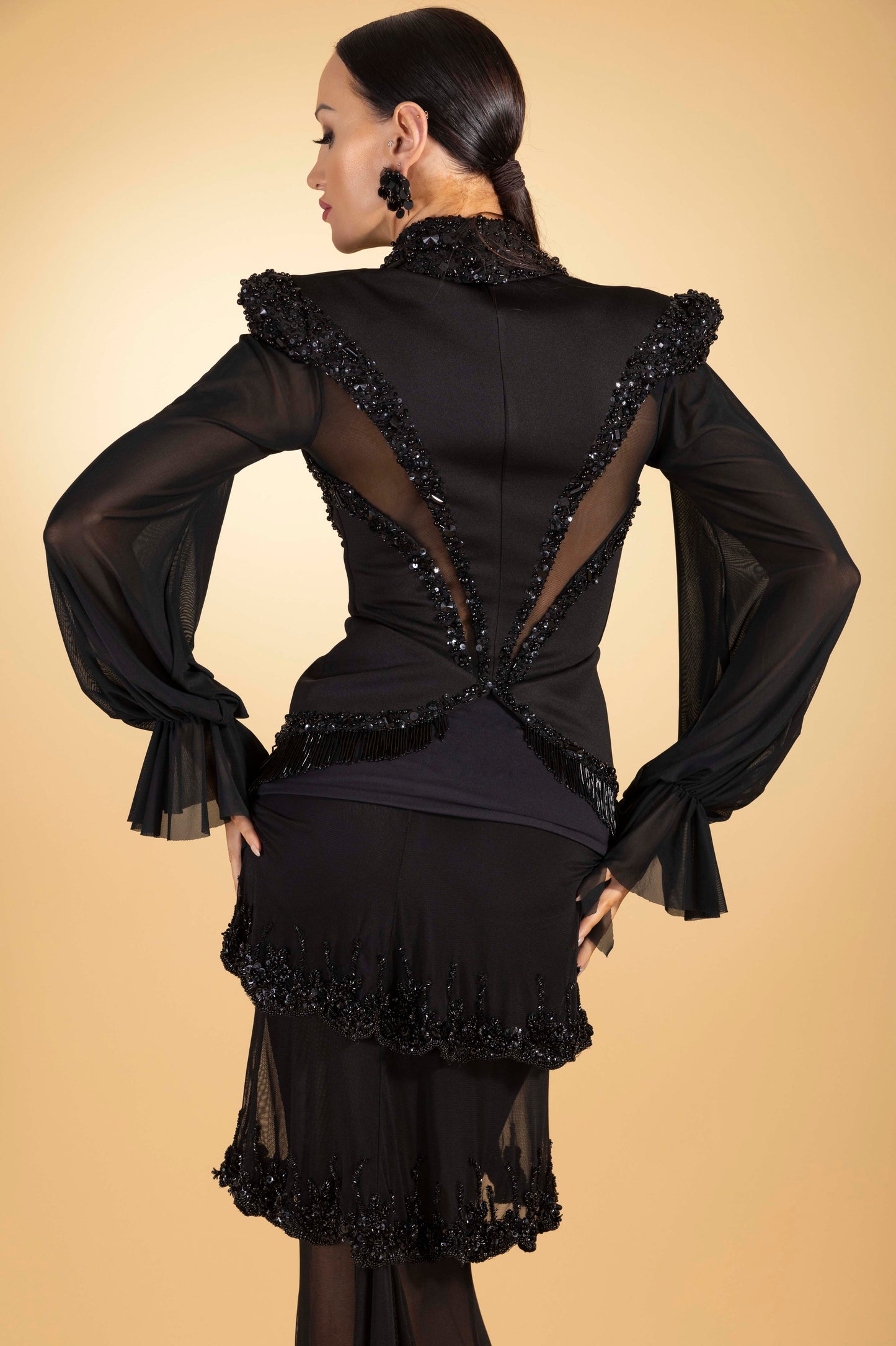 Beaded Long Sleeves Jacket