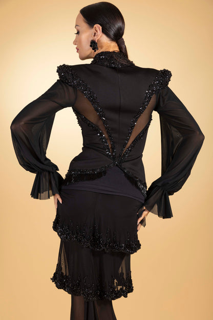 Beaded Long Sleeves Jacket